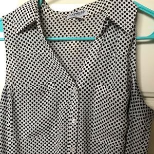 Express Polka dot Portofino Tank Top
